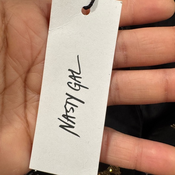 Nasty Gal Black and Gold Mini Dress - Picture 11 of 12